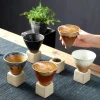 Tasse à Café en Céramique Rétro de 200ml, Poterie Créative, Latte Japonais, Fleur, Porcelaine, Art de la Maison Décoratif
