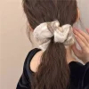 grand anneau de cheveux doux et en peluche de style coréen et japonais pour un chignon doux, accessoire de bandeau pour fille mignonne
