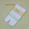 chaussettes tabi de style japonais pour femmes et hommes, tongs kimono séparées, chaussettes d'équipage à deux doigts, 65% fibre de bambou, 25% coton, blanc, paquet de 5