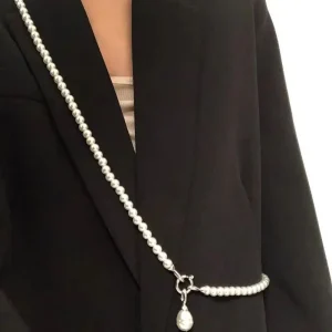 Collier long de perles de déclaration coréenne pour les femmes, bijoux de pendentif de personnalité Collier long de perles de déclaration coréenne pour les femmes, bijoux de pendentif de personnalité