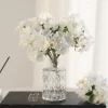 bouquet de branches de fleurs de cerisier, branches courtes, fleur de pêche de printemps, fleur artificielle, décoration de la maison, petit bouquet