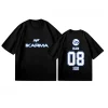 kpop karma t shirt à manches courtes femmes hommes harajuku hauts vintage esthétique graphiques t shirt coton t shirts streetwear haut surdimensionné