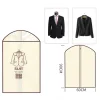 housse de vêtements suspendue avec fermeture éclair, manteau de costume, robe extérieure, vêtement inférieur supérieur, anti poussière, protection de rangement, sac de rangement, housse