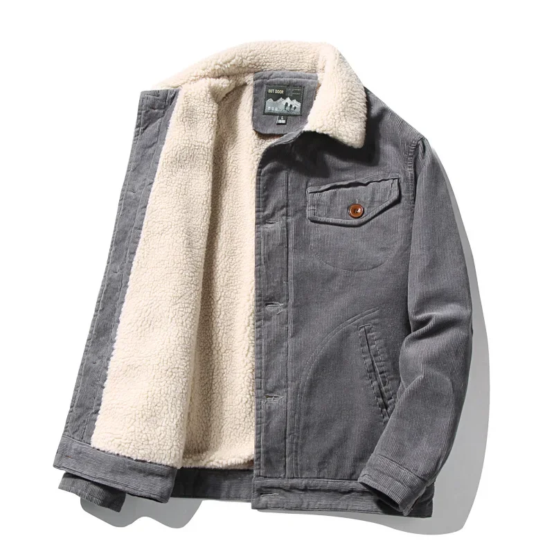 parka en velours côtelé pour hommes, veste en coton monochrome, mode coréenne, haute qualité, chaud, décontracté, outillage, document, hiver parka en velours côtelé pour hommes, veste en coton monochrome, mode coréenne, haute qualité, chaud, décontracté, outillage, document, hiver