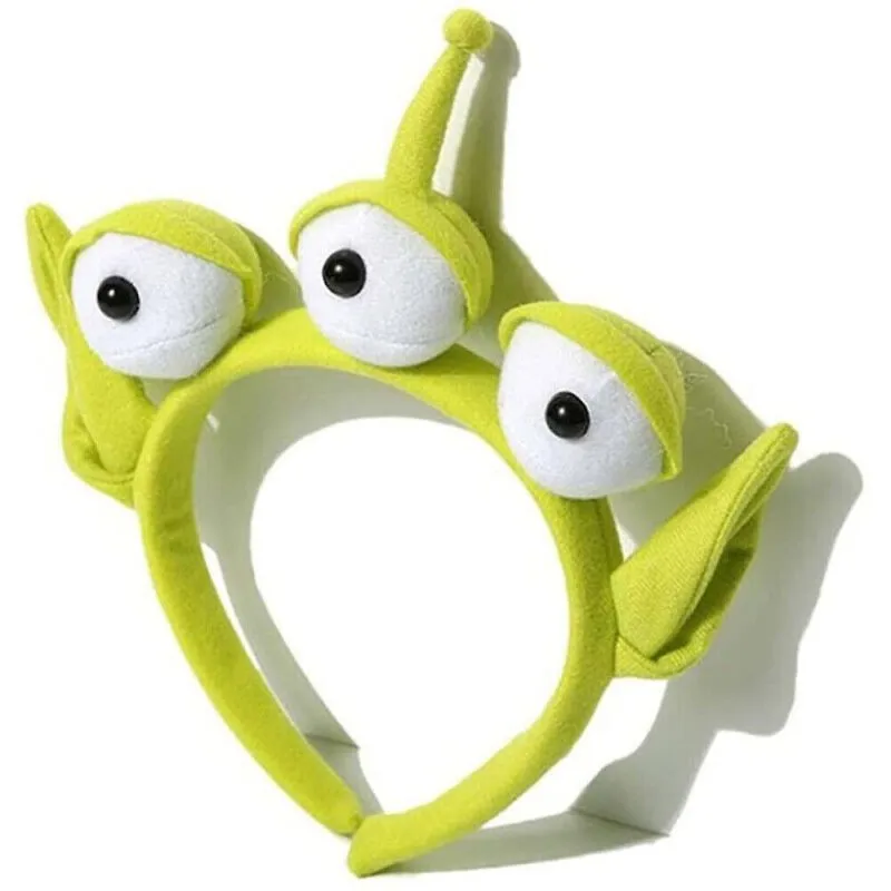 bandeau vert alien cosplay costume accessoires anime trois yeux monstre bandes de cheveux mignon drôle dessin animé bandeaux fille femmes bandeau vert alien cosplay costume accessoires anime trois yeux monstre bandes de cheveux mignon drôle dessin animé bandeaux fille femmes