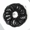 100 pièces/ensemble femmes 3.5cm bandes de cheveux élastiques en nylon de base queue de cheval cheveux scrunchie bandes de caoutchouc bandeau cheveux accessoires chapeaux