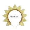 vintage fleur déesse halo bandeau soleil strass femmes bandeau exagéré aureole festival traditionnel cerceau de cheveux cosplay