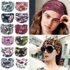 Bandeau bohème élastique Turban chapeaux Vintage noeud large femmes bandeau coton extensible Boho Yoga bandeau pour danse motard Bandeau bohème élastique Turban chapeaux Vintage noeud large femmes bandeau coton extensible Boho Yoga bandeau pour danse motard