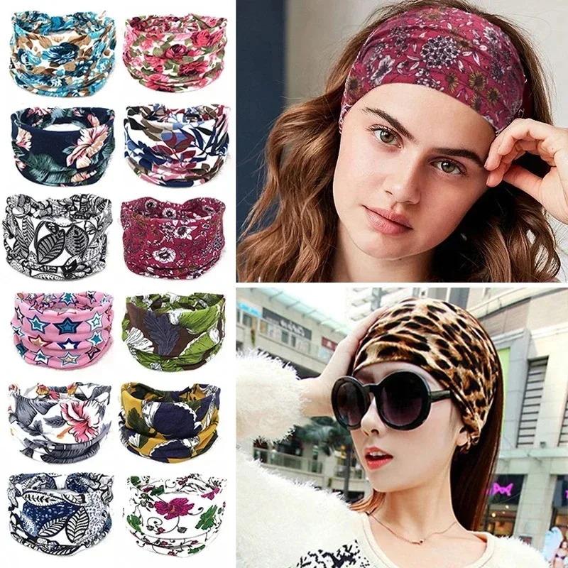 Bandeau bohème élastique Turban chapeaux Vintage noeud large femmes bandeau coton extensible Boho Yoga bandeau pour danse motard Bandeau bohème élastique Turban chapeaux Vintage noeud large femmes bandeau coton extensible Boho Yoga bandeau pour danse motard