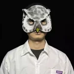 Masque d&rsquo;animal de hibou, Masque d&rsquo;oiseau de mascarade pour hommes et femmes, accessoires de fête de carnaval Cosplay, Masque de déguisement, accessoire de Costume