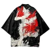 kimono japonais imprimé dessin animé haori pour hommes et femmes, robe de plage, streetwear, cardigan, chemises, vêtements pour femmes, mode 2025