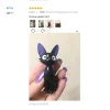 bricolage mignon dessin animé chats noirs japonais anime figurine résine kawaii chat décor de bureau fée jardin miniatures jardin décor à la maison
