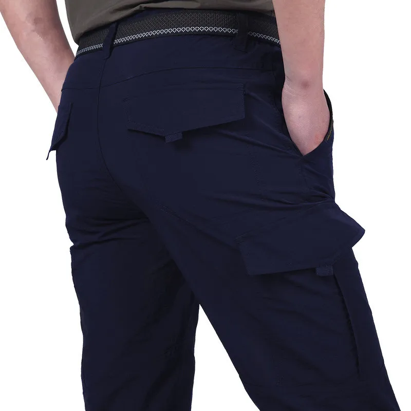 Été décontracté léger armée militaire pantalons longs mâle imperméable séchage rapide cargo camping salopette pantalon tactique respirant Été décontracté léger armée militaire pantalons longs mâle imperméable séchage rapide cargo camping salopette pantalon tactique respirant
