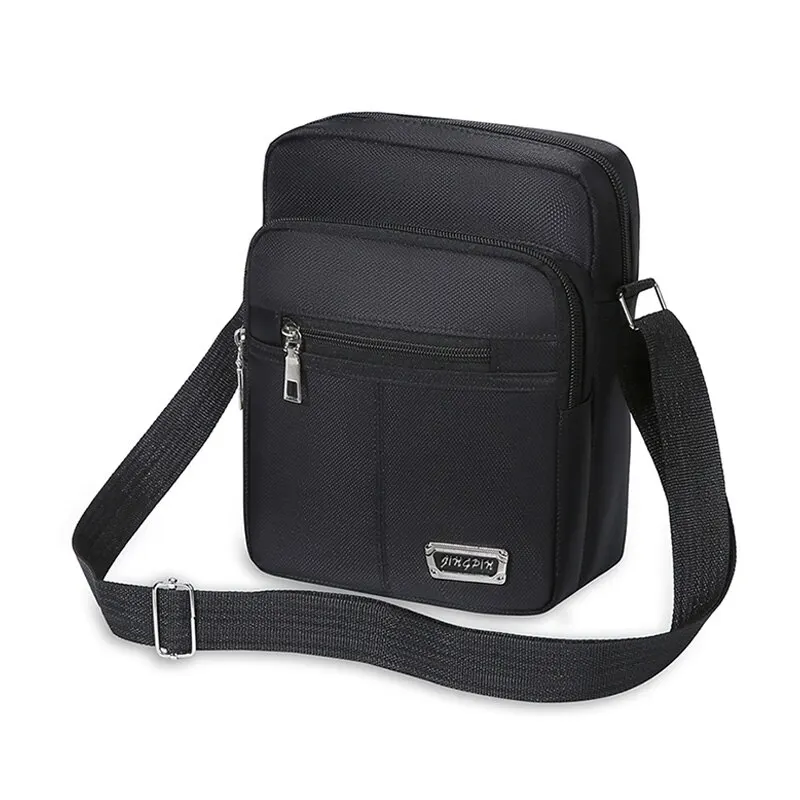 sac à bandoulière oblique multicouche étanche pour hommes et femmes, sac décontracté de grande capacité, version coréenne, one initiated business sac à bandoulière oblique multicouche étanche pour hommes et femmes, sac décontracté de grande capacité, version coréenne, one initiated business