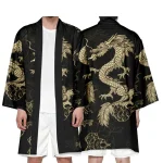 Cardigan Dragon chinois Harajuku, Kimono Long pour femmes et hommes, rue japonaise, samouraï, Cosplay Yukata, hauts surdimensionnés 6XL