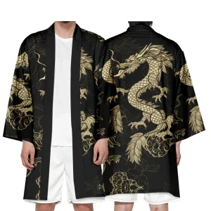 Cardigan Dragon chinois Harajuku, Kimono Long pour femmes et hommes, rue japonaise, samouraï, Cosplay Yukata, hauts surdimensionnés 6XL Cardigan Dragon chinois Harajuku, Kimono Long pour femmes et hommes, rue japonaise, samouraï, Cosplay Yukata, hauts surdimensionnés 6XL