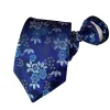 cravate pré attachée pour hommes et femmes, style paisley, fermeture éclair, rayures à carreaux, jacquard classique, 8cm, cravate d'affaires, accessoires de mariage pour hommes