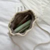 sacs de plage en paille brodés de fleurs pour dames, sacs à main à bandoulière en dentelle pour le voyage, proximité
