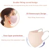 masque anti poussière tridimensionnel masques faciaux tissu masques de protection anti poussière jetables boucles auriculaires masque buccal mascarillas noir blanc