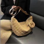 Sac à bandoulière polyvalent de style coréen pour femme, sac en tissu de coton pur blanc, sac fourre-tout à la mode, grande capacité, nouveau Sac à bandoulière polyvalent de style coréen pour femme, sac en tissu de coton pur blanc, sac fourre-tout à la mode, grande capacité, nouveau