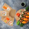 Étaux d'escalier cuisine japonaise, plateau de bateaux à sushi, outil de fruits de mer, restaurant en bois, bateau fait à la main, sashimi, plat froid assorti