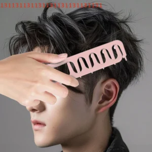Peigne de coiffure à dents larges, peigne à couture, frange, racine de cheveux, outil de coiffure moelleux pour femmes et hommes