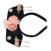 antique fleur style chinois chapeaux arc perle style ancien bandeau gland princesse cheveux cerceau hanfu pince à cheveux femmes