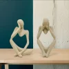 figurines d'art abstrait scandinave, ornement décoratif léger, décorations de luxe, foyer, salon, chambre à coucher, décorations de bureau