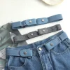 Ceinture paresseuse sans boucle, ceinture élastique, décoration japonaise, boucle sans trace, pantalon noir élastique Ceinture paresseuse sans boucle, ceinture élastique, décoration japonaise, boucle sans trace, pantalon noir élastique