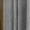 rideaux jacquard en chenille Épaissie en coton, motif w japonais, noir et gris, documents mixtes, salon, chambre à coucher, salle à manger