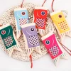 pendentif suspendu pour voiture, petit article, pochette porte bonheur, porte monnaie, sachet de style japonais, sac de bénédiction de carpe koi, sacs à bijoux