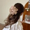 Pince à cheveux en fil de soie pour femmes, nouveau style à la mode, haut de gamme, sensation arrière, pince à cheveux polyvalente en forme de requin, cadeau de coiffure Pince à cheveux en fil de soie pour femmes, nouveau style à la mode, haut de gamme, sensation arrière, pince à cheveux polyvalente en forme de requin, cadeau de coiffure