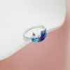 boucles d'oreilles créoles originales en argent sterling 2025, zircon bleu, phénix, bijoux de luxe élégants pour femmes, cadeaux d'anniversaire, 2025
