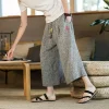 pantalon kimono d'été de style japonais pour hommes, pantalon de bain, samouraï japonais harajuku, short ample décontracté pour hommes, yukata, jambes larges