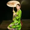 costume de cosplay kimono japonais traditionnel, robe kimono élégante de style japonais sakura pour fille, imprimé floral asiatique