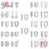 Différents modèles de boucles d&rsquo;oreilles en cristal de style coréen, argent regardé 925 véritable, accessoires de bijoux pour le bricolage