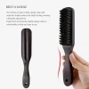 brosse à barbe pour hommes, manche en bois, poils de sanglier, moustache, brosse de nettoyage, coiffure, antistatique, peigne de coiffure, outil de rasage