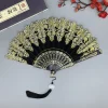 Éventail gothique Lolita en dentelle pour femmes, Vintage, victorien, noir, blanc, rouge, Rose, Cosplay, accessoire Photo de fête d&rsquo;halloween