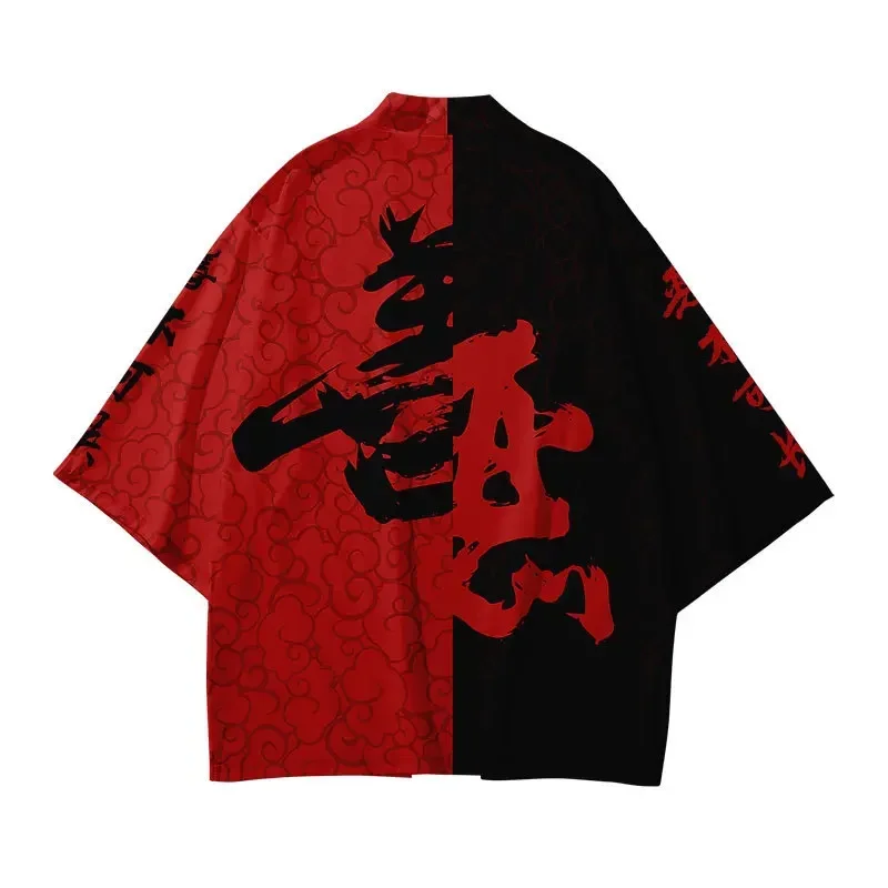 Harajuku Haori Summer Kimono Streetwear Chinese Style Fashion Samurai Cosplay Costume Japanese Men’s Kimono Yukata 2024 Women Harajuku Haori Summer Kimono Streetwear Chinese Style Fashion Samurai Cosplay Costume Japanese Men’s Kimono Yukata 2024 Women