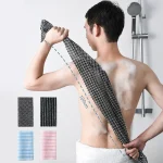 Brosse à serviettes en Nylon pour le dos, exfoliante, éponge de douche, accessoires de salle de bain, gant de toilette à friction japonais