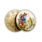 Pièce commémorative chinoise Fu Koi, bonne chance à vous, médaille de carpe de couleur, pièce d’or et d’argent, Badge artisanal en métal gaufré, cadeau Pièce commémorative chinoise Fu Koi, bonne chance à vous, médaille de carpe de couleur, pièce d’or et d’argent, Badge artisanal en métal gaufré, cadeau