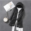 veste longue bouffante ultra légère et pliable pour femme, manteau chaud à capuche détachable, parka 5xl 7xl, nouvelle collection automne hiver 2023