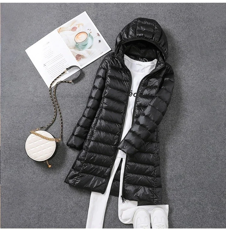 veste longue bouffante ultra légère et pliable pour femme, manteau chaud à capuche détachable, parka 5xl 7xl, nouvelle collection automne hiver 2023 veste longue bouffante ultra légère et pliable pour femme, manteau chaud à capuche détachable, parka 5xl 7xl, nouvelle collection automne hiver 2023