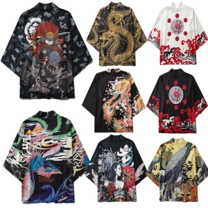 Vintage Ukiyoe Haori japonais Anime motif hauts Asl Cosplay Costume traditionnel Festival tenue carnaval fête vêtements