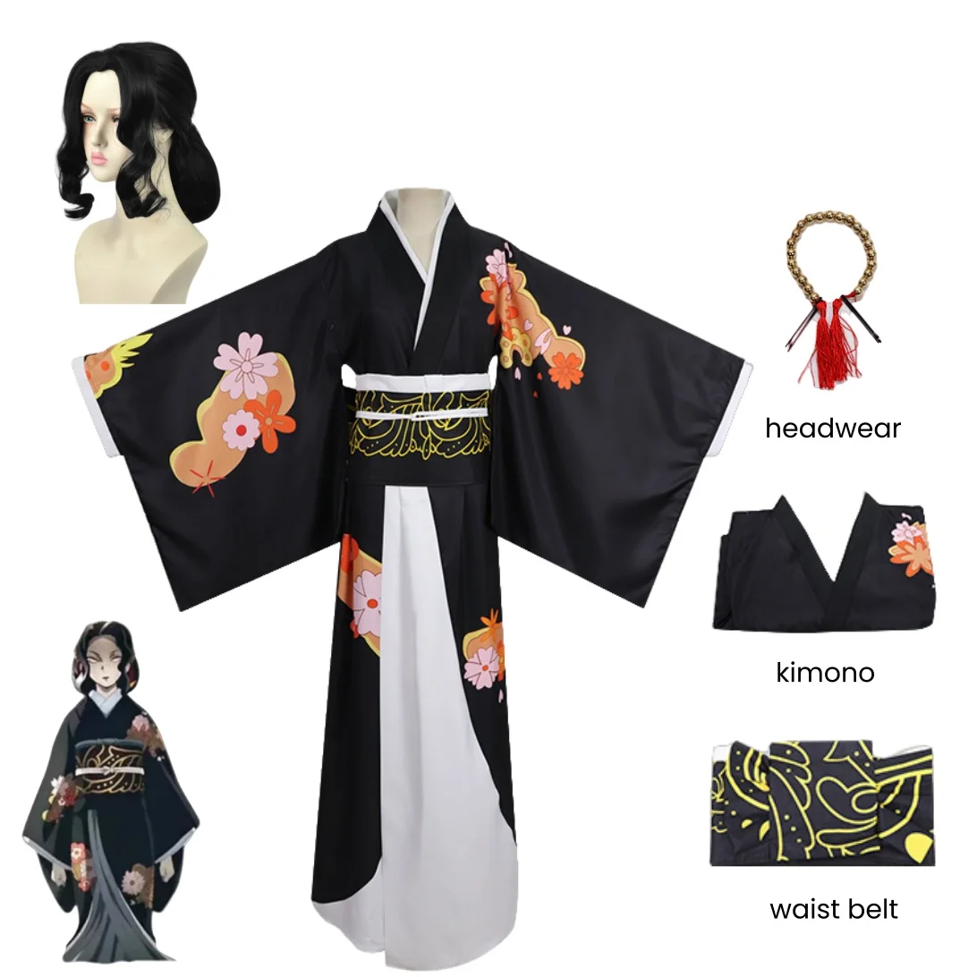 Kibutsuji Muzan Cosplay Costumes d’Halloween pour femmes, Kimetsu no Yaiba Anime Uniformes, Vêtements Kimono, Robes Perruque pour Carnaval Kibutsuji Muzan Cosplay Costumes d’Halloween pour femmes, Kimetsu no Yaiba Anime Uniformes, Vêtements Kimono, Robes Perruque pour Carnaval