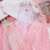 style coréen couronne gaze bandeau chapeaux cheveux accessoires joyeux anniversaire bandeau accessoires de fête photo accessoires dentelle maille cheveux cerceau