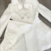 manteau japonais élégant kawaii pour femme, col en fausse fourrure, hauts à manches longues, décontracté, boutons avec nœud lolita, veste chaude et douce, nouvelle collection automne hiver