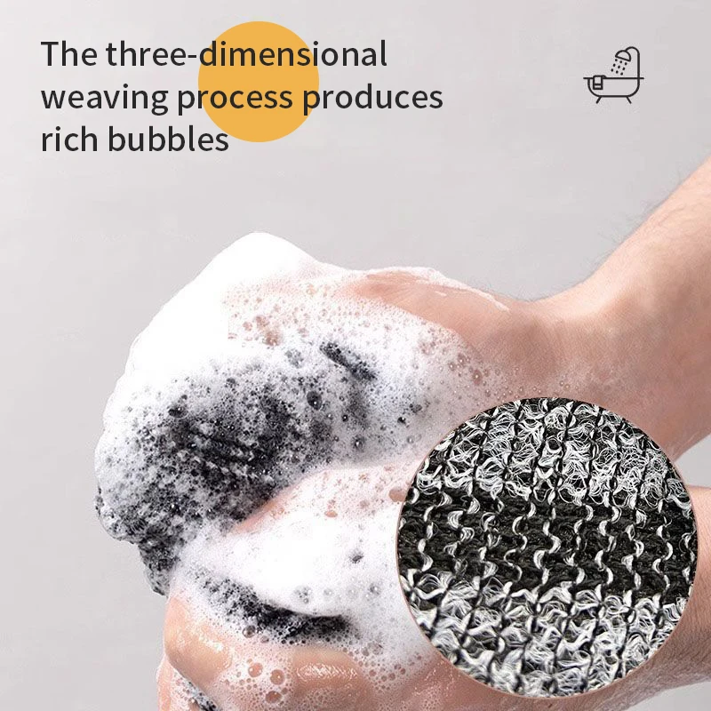 gant de toilette japonais en nylon, brosse pour le dos, exfoliant, éponge de douche, accessoires de salle de bain pour le corps gant de toilette japonais en nylon, brosse pour le dos, exfoliant, éponge de douche, accessoires de salle de bain pour le corps
