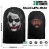 nouveau masque kanye imprimé en 3d, masque complet en maille élastique pour hommes et femmes, couvre chef cosplay hip hop, mode cagoule, chapeau, couvre chef