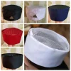 casquette à sushi respirante de style japonais, accessoires de cuisine, chapeau de chef de couleur unie résistant à l'usure, tour de tête en maille noire, cuisinier